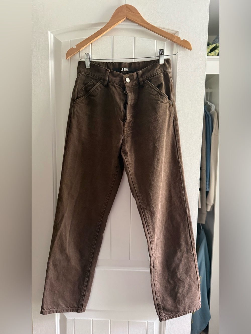 Jacquemus Le Souk brown jeans